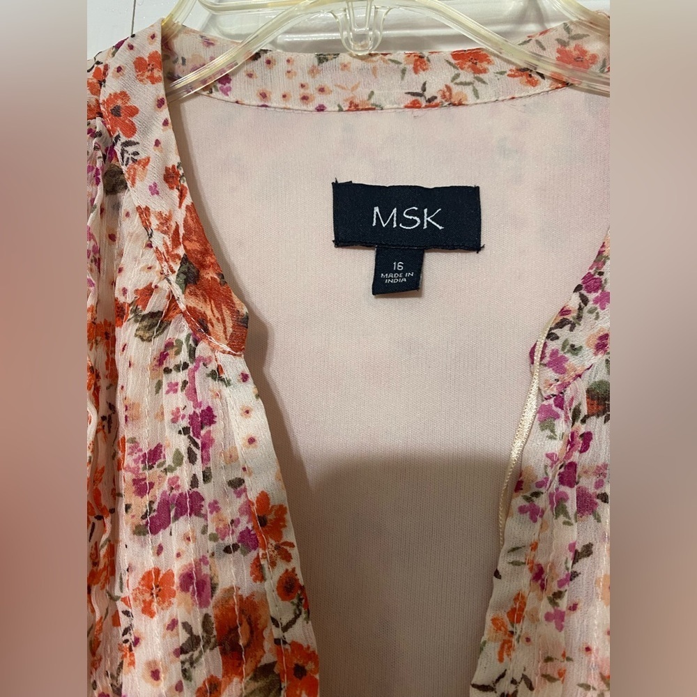MSK Floral Print Women's Dress size 16 - Picture 4 of 8